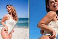 Paolla Oliveira aproveita momento de folga na praia: "Sol de inverno"