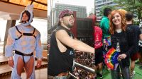 Carmo Dalla Vecchia curte Parada do Orgulho LGBT+ vestido de Labubu; veja
