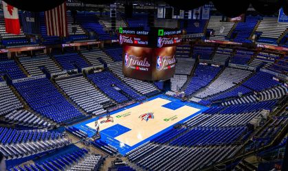 Paycom Center, casa do OKC, já está preparada para o Jogo 5 da final da NBA