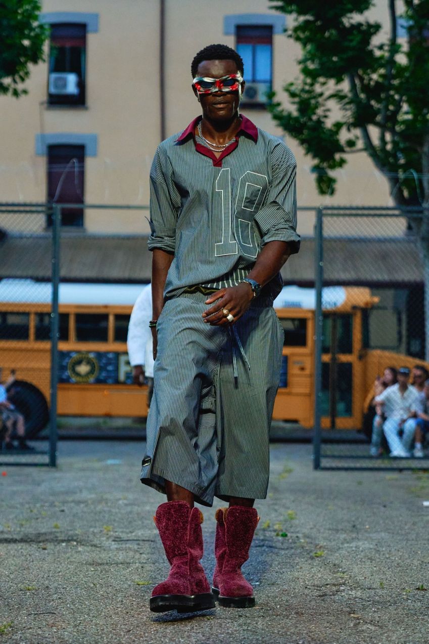A marca de streetwear milanesa PDF era nova no cenário, mas já ostentava uma lista de clientes famosos, do piloto de corrida Lewis Hamilton ao rapper Central Cee • pdf via CNN Newsource