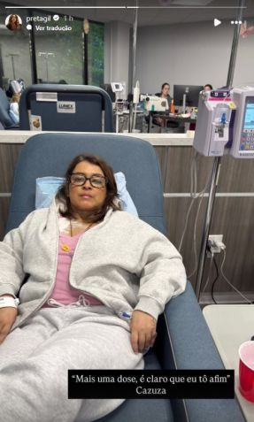 Preta Gil compartilhou novo registro em meio a tratamento • Instagram/Preta Gil