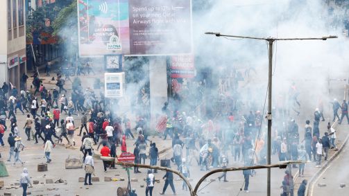Protestos em Nairóbi