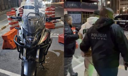 Suspeito de matar delegado é preso com moto roubada em SP