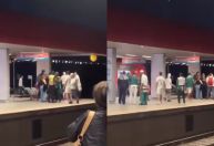 Homem é agredido por torcedores do Palmeiras em estação na Zona Leste de SP