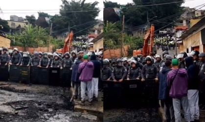 Moradores protestam contra reintegração de posse na zona norte de SP