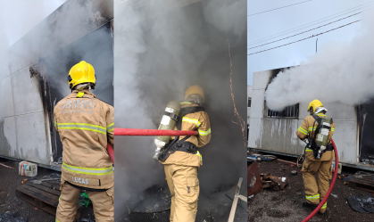 Incêndio atinge moradias de desabrigados por chuvas no Rio Grande do Sul