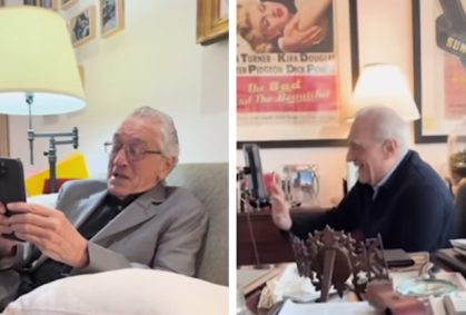 Robert de Niro e Scorsese entram em trend e se ligam para dar boa noite