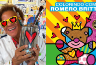 Romero Britto aproveita onda de "Bobbie Goods" e lança livro de colorir