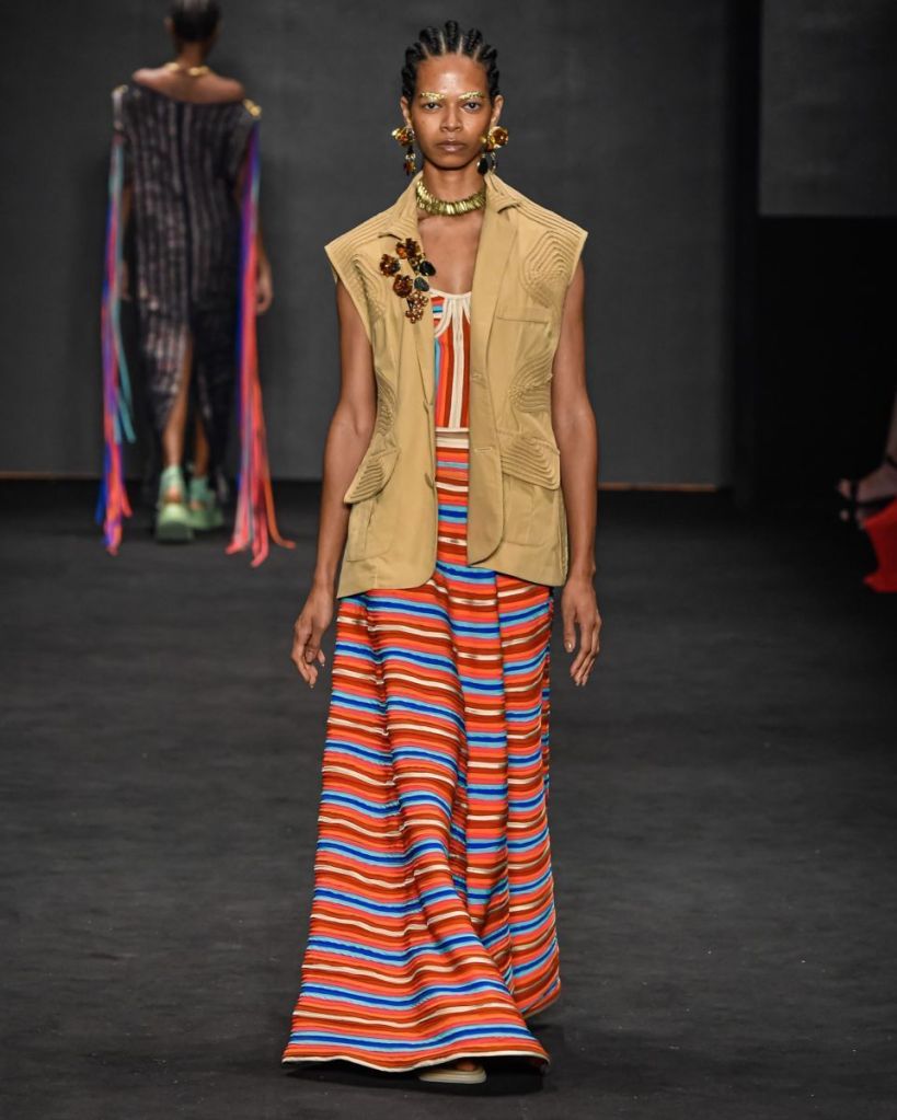 Ronaldo Silvestre no desfile da SPFW N56