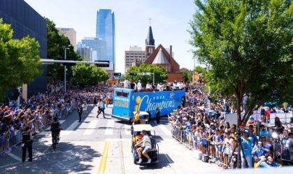Thunder celebra primeiro título da NBA com desfile em Oklahoma City