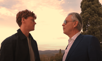 Jannik Sinner e Andrea Bocelli