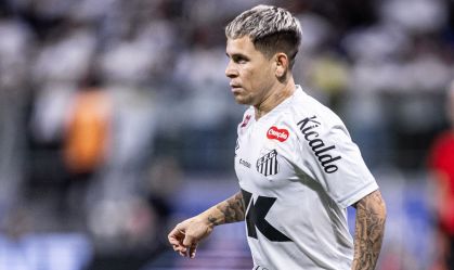 Soteldo em jogo do Santos no Brasileirão