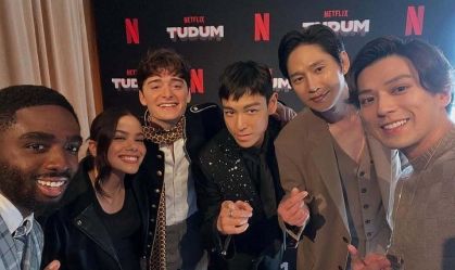 Elencos de "Stranger Things", "One Piece" e "Round 6" posam juntos em LA