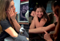 Flávia Alessandra se emociona ao realizar tatuagem para a filha; veja