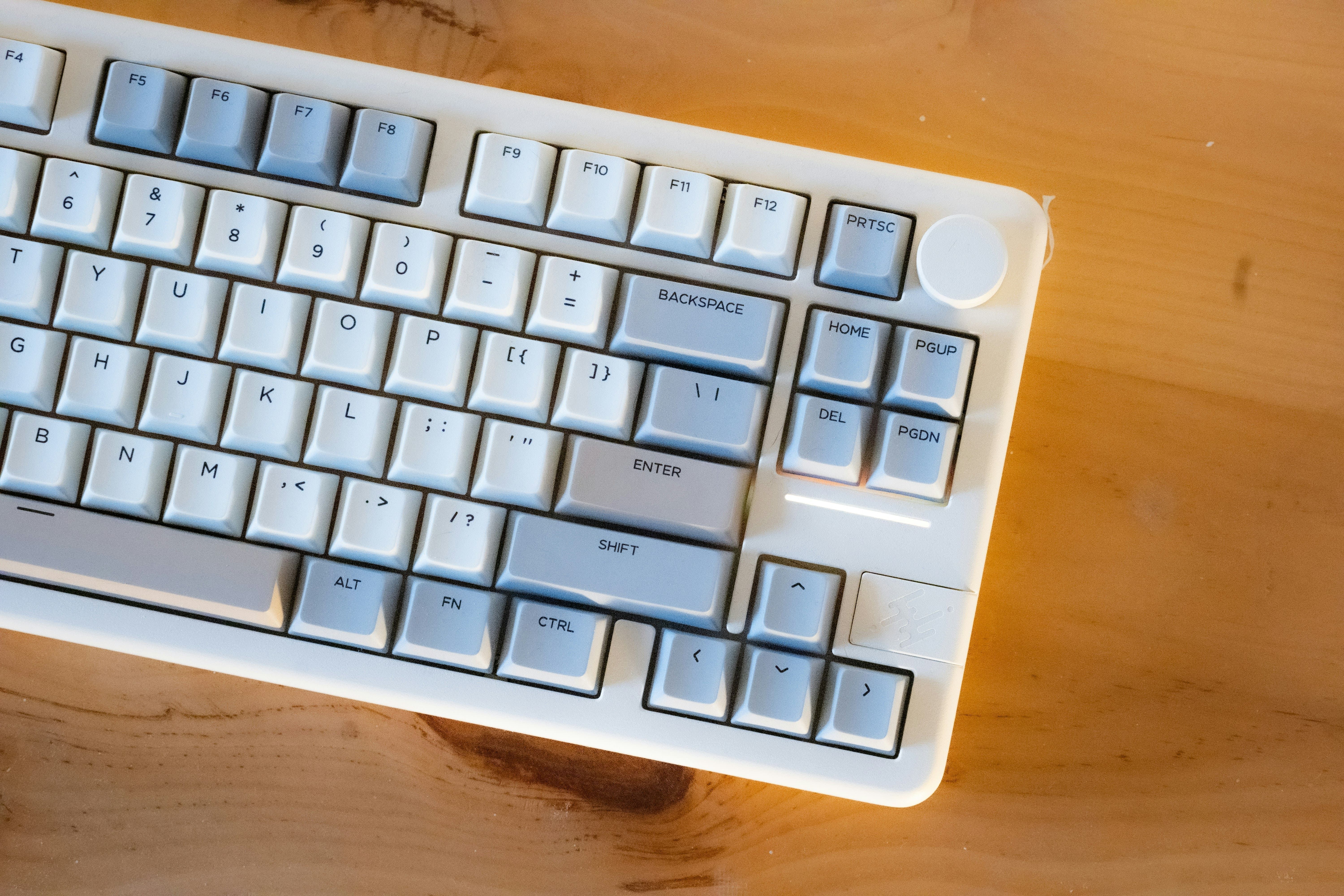 Parte de um teclado.