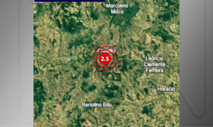 Terremoto de 2.5 na Escala Richter atinge Minas Gerais