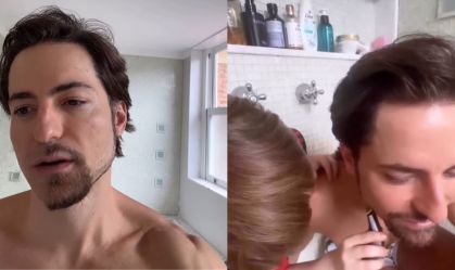Thales Bretas mostra momento fofo com filhos: "Ensinando a fazer a barba"