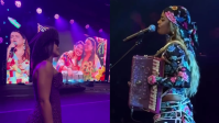 Thaynara OG e Lucy Alves homenageiam Preta Gil em show no São João da Thay