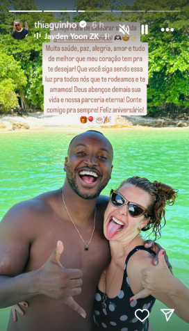 Thiaguinho em declaração para Fernanda Souza • Instagram/ Thiaguinho