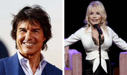 Tom Cruise e Dolly Parton serão homenageados pela Academia do Oscar