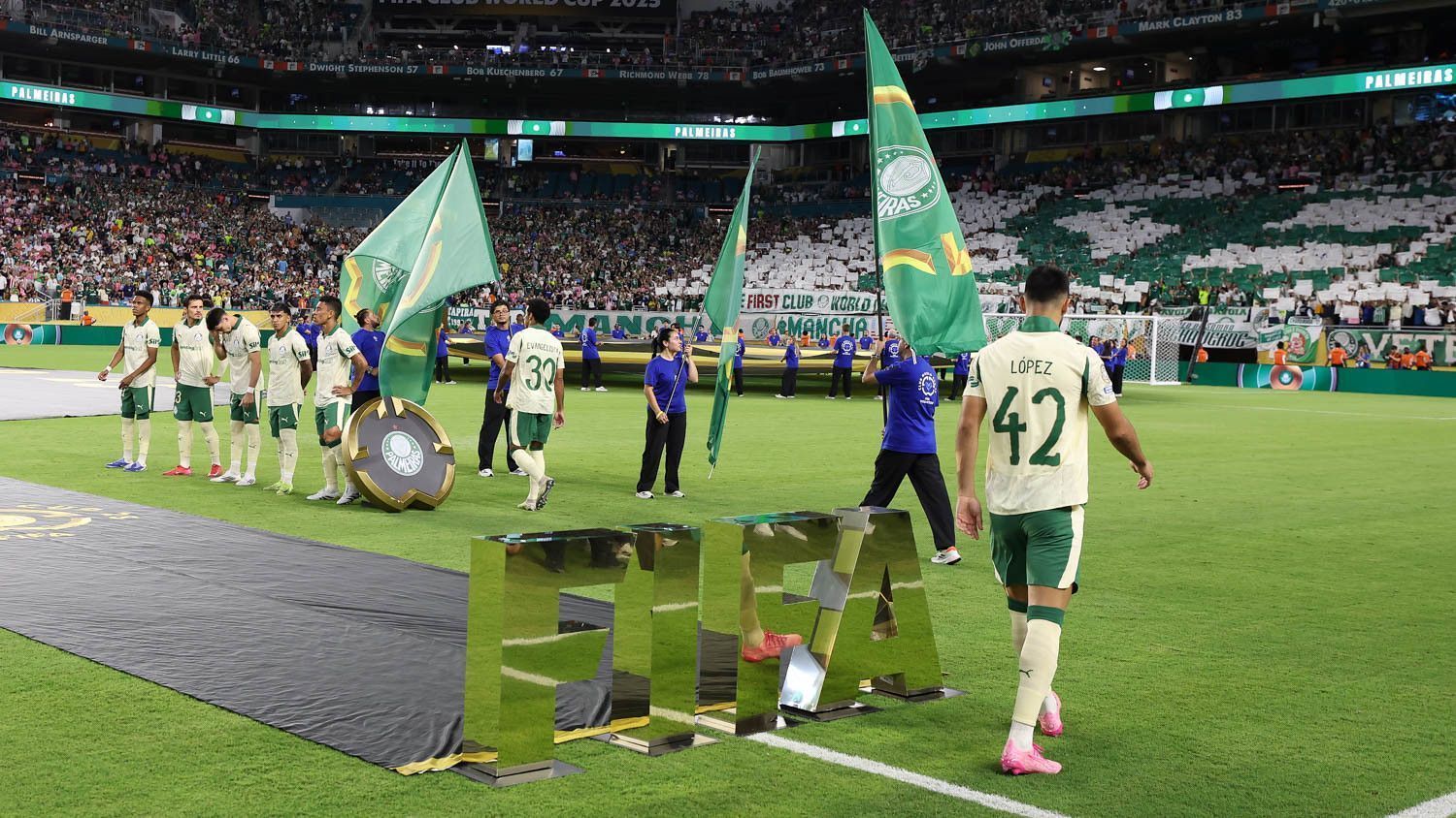 Palmeiras x Inter Miami no Hard Rock Stadium, em Miami