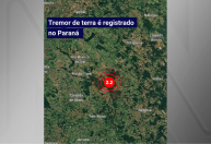 Tremor de terra de magnitude 2.2 mR atinge município do Paraná