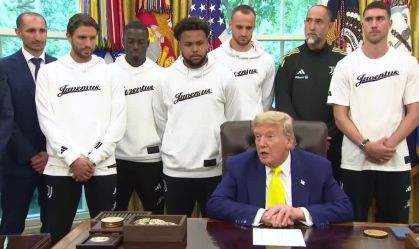 Irã e atletas trans: Trump recebe Juventus na Casa Branca