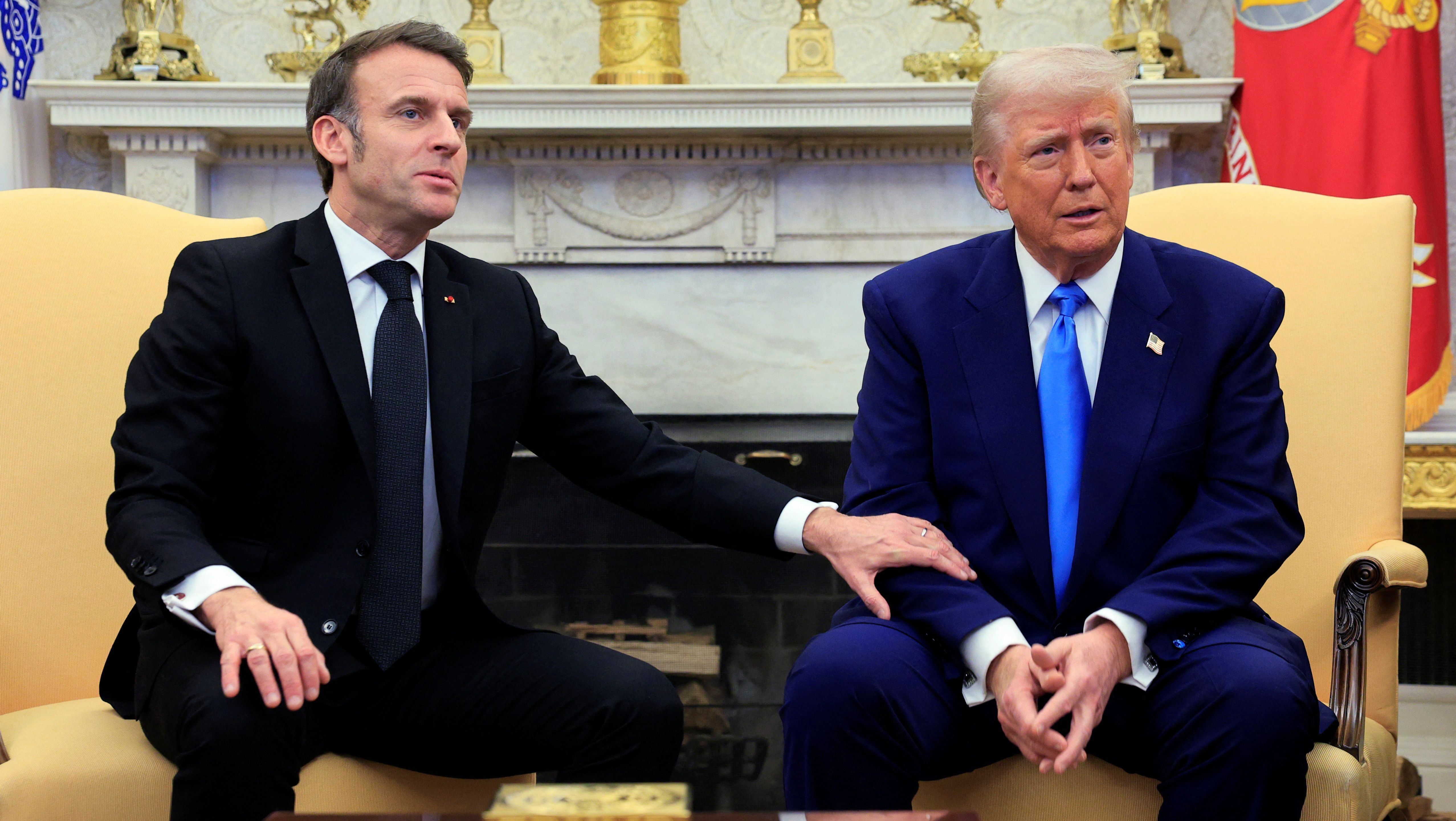 Trump e Macron discutem Oriente Médio e Ucrânia no G7