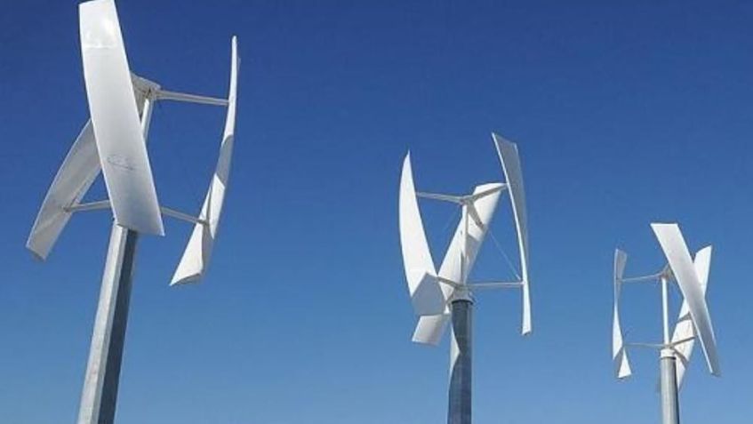 Turbinas de eixo vertical são ideais para áreas urbanas e ventos irregulares • WindCycle/Divulgação
