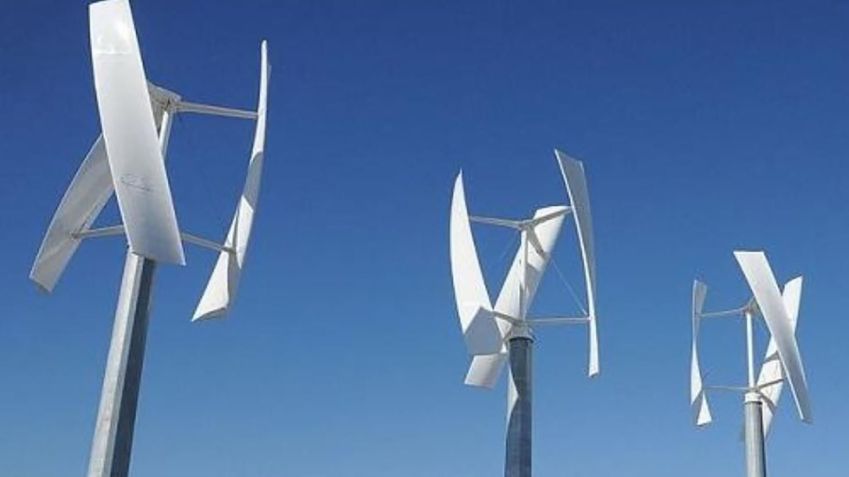 Turbinas de eixo vertical são ideais para áreas urbanas e ventos irregulares • WindCycle/Divulgação