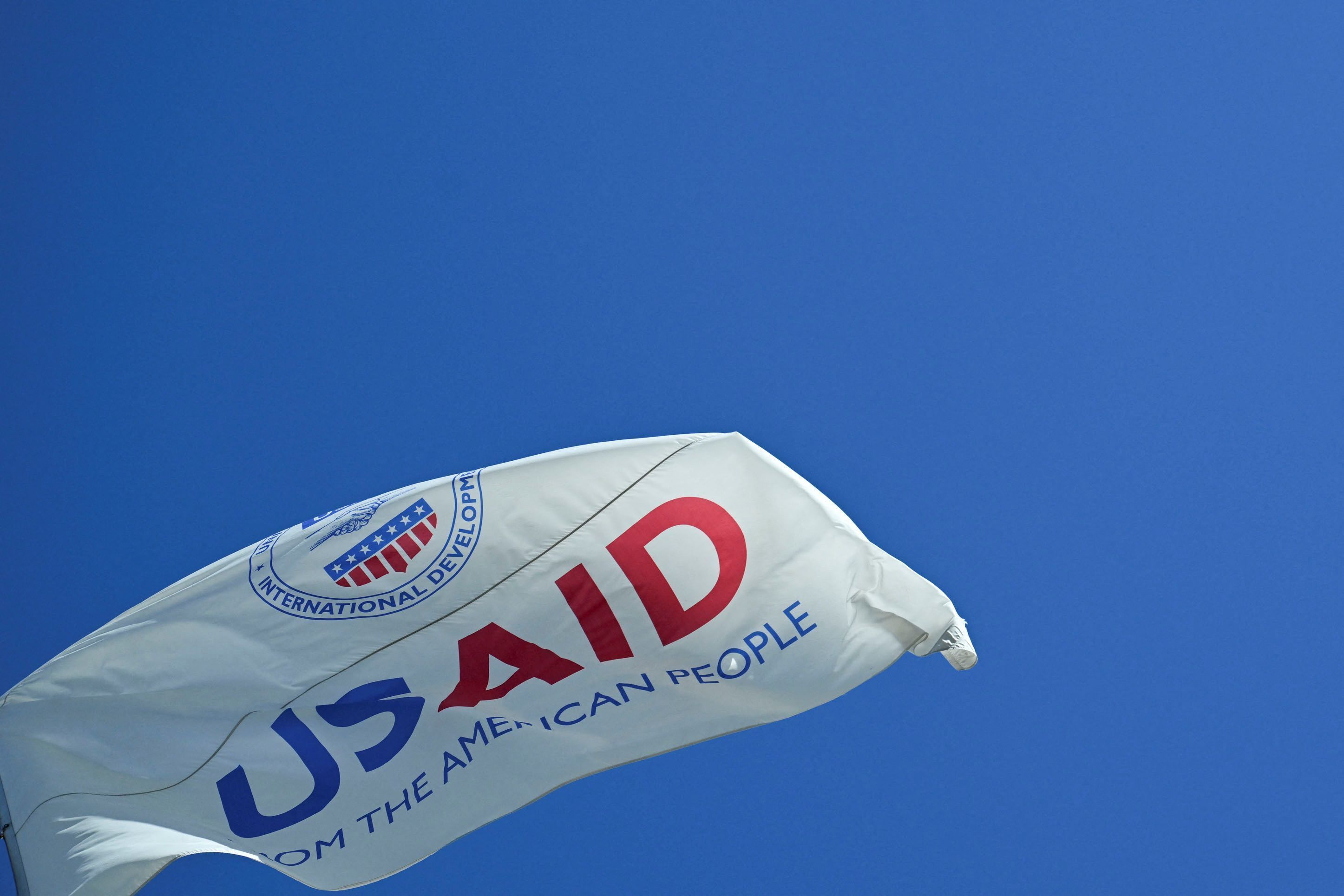 Bandeira da Usaid em Washington