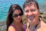 Vera Viel mostra férias com Rodrigo Faro e uma das filhas em Capri; confira