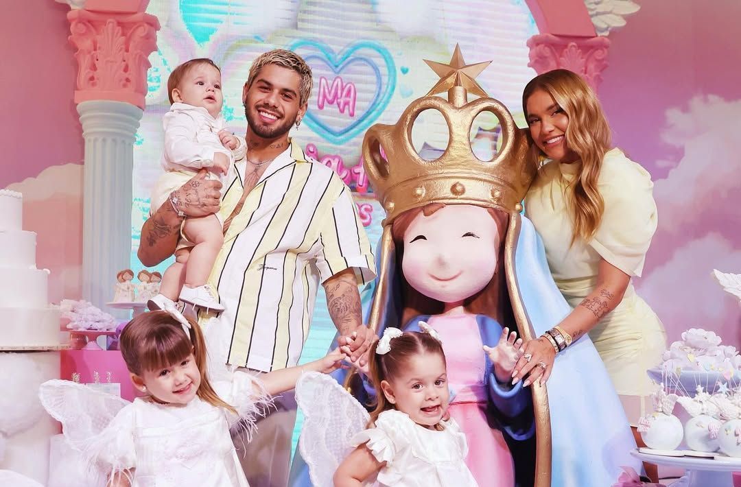 Após divórcio, virginia e zé felipe posam juntos na festa de maria alice | cnn brasil