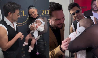 Filha de Zezé e Graciele vai pela 1ª vez ao show do pai e conhece Luciano