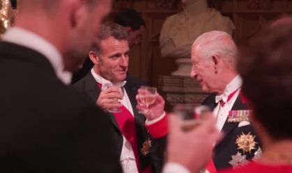 Macron participa de jantar com a família real britânica em Windsor