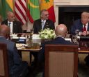 Trump elogia "inglês bonito" do presidente da Libéria e repercute nas redes