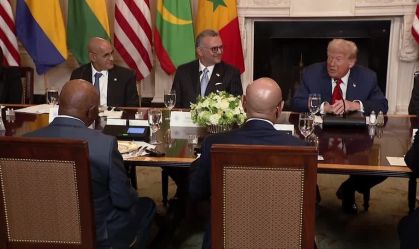 Trump elogia "inglês bonito" do presidente da Libéria e repercute nas redes
