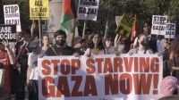 Centenas de pessoas protestam contra fome em Gaza em Nova York