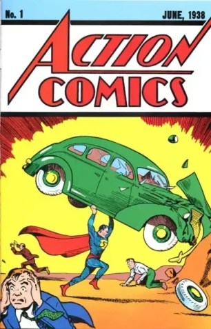 Capa do quadrinho Action Comics #1, de 1938 • Reprodução