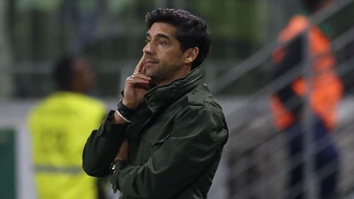Abel Ferreira durante Palmeiras x Grêmio Brasileirão