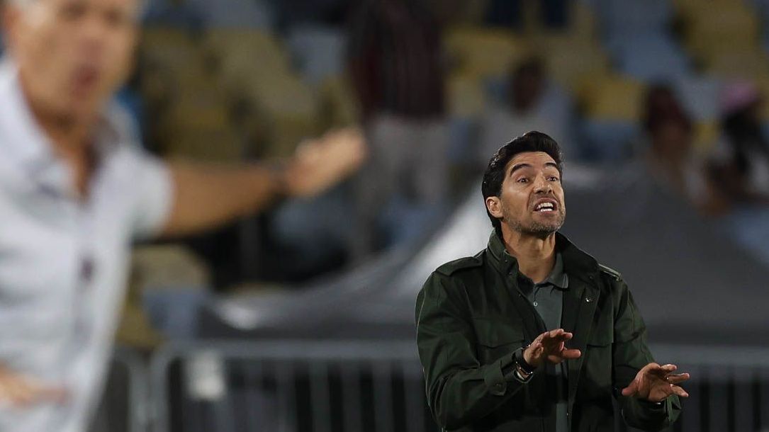 Abel Ferreira em Fluminense 1 x 2 Palmeiras, pelo Brasileirão 2025