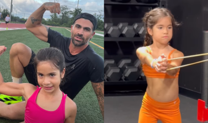Ex-BBB compartilha rotina de treinos da filha de 7 anos nas redes sociais