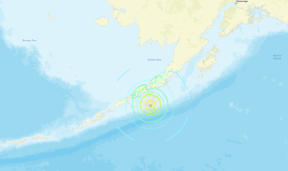 Terremoto de magnitude 7,3 atinge a Península do Alasca, diz agência