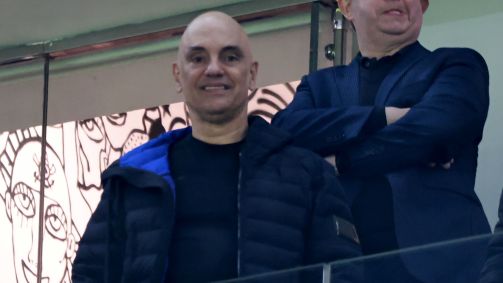 Alexandre de Moraes marca presença na Neo Química Arena para assistir Corinthians x Palmeiras