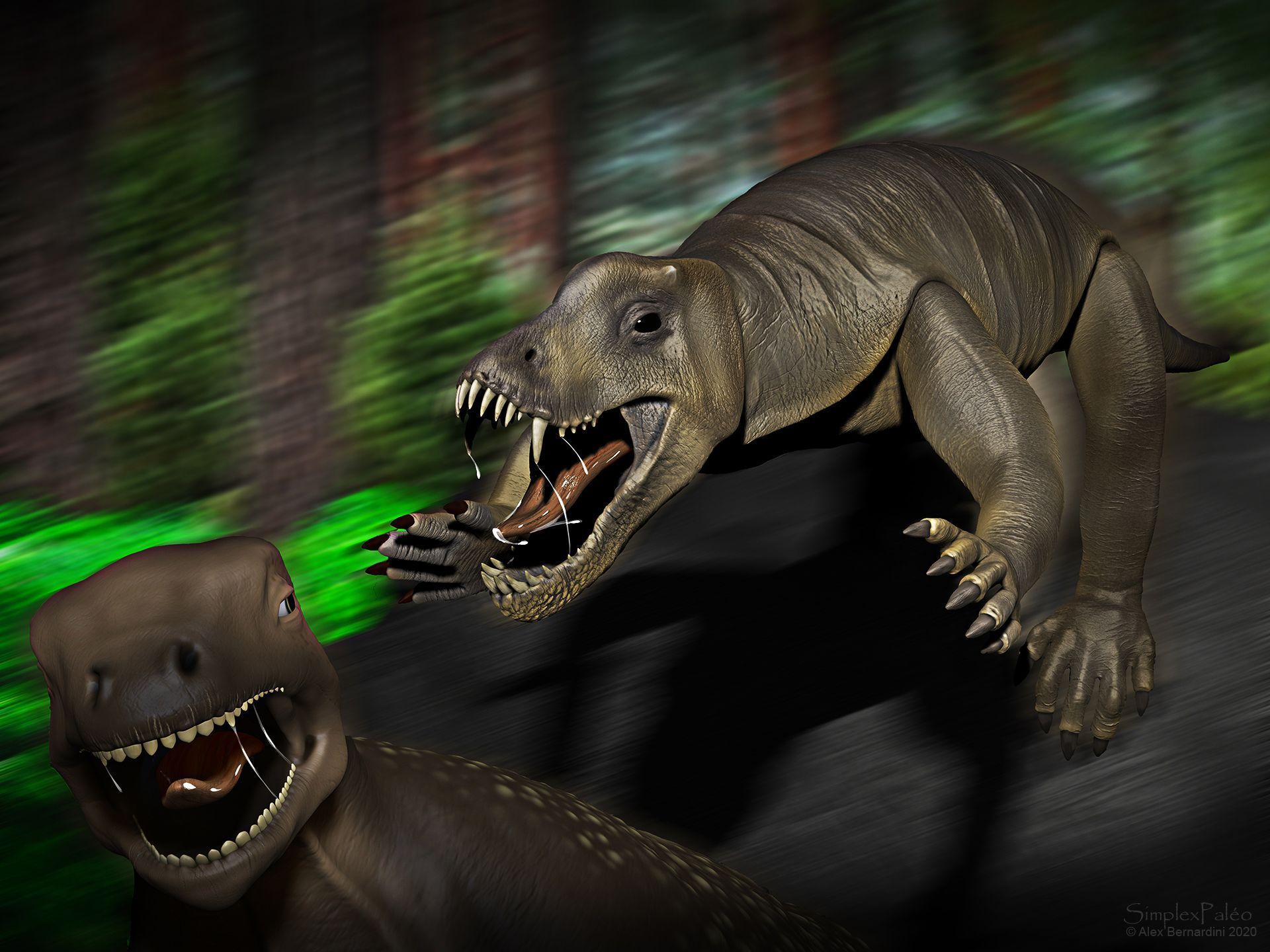O Anteossauro era uma espécie de T-Rex do período Permiano • Bluedwarf/Wikimedia Commons