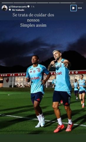 Post de Arrascaeta nas redes sociais • @g10dearrascaeta