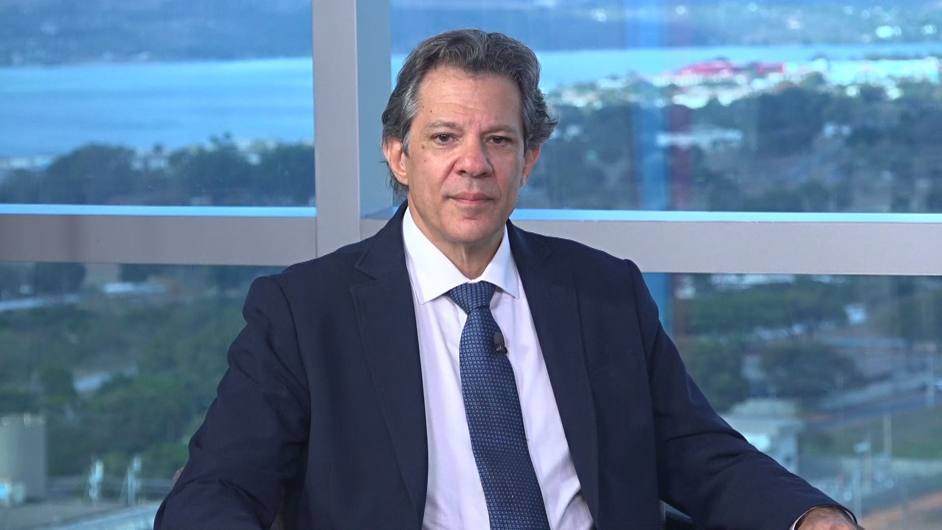 O ministro da Fazenda, Fernando Haddad, em entrevista à CNN