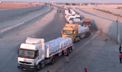 Mais de 100 caminhões com ajuda entraram em Gaza neste domingo, diz ONU