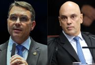 Flávio chama Moraes de "abjeto" depois de domiciliar negada a Bolsonaro