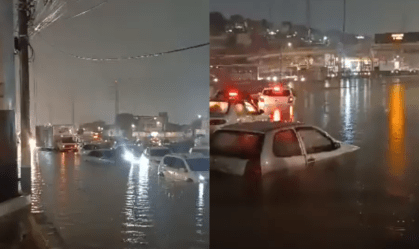 Chuva forte causa alagamentos em rodovias no Rio de Janeiro